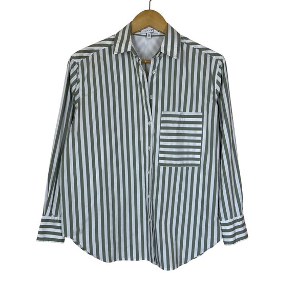 AYR The Deep End Button Up Shirt Womens Size XS Minimalist Classic Capsule Work - Picture 5 of 12